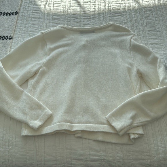 Never worn off white lady jacket sweater with gold buttons - Picture 3 of 3